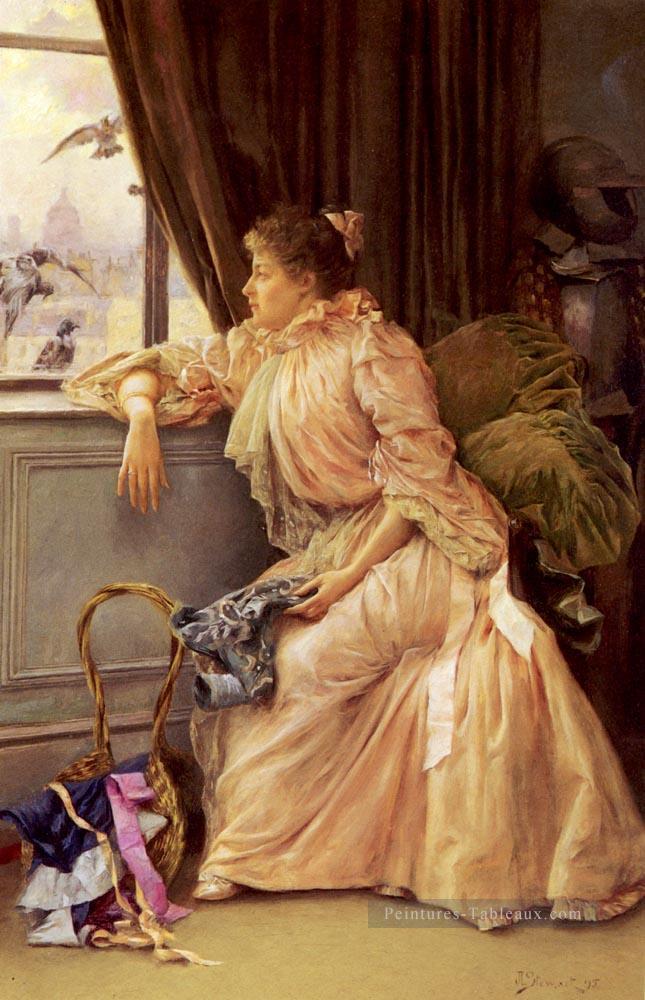 Chambre avec vue sur les femmes Julius LeBlanc Stewart Peintures à l'huile